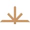 Ekena Millwork Kennewick Timber Gable Bracket, Western Red Cedar, 48"W x 26"H x 1 1/2"D x 3 1/2"F, 13/12 Pitch GBW048X26X0204KEN00SWR - alternate 1